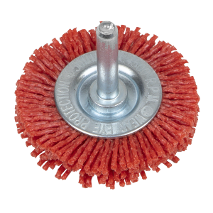 Sealey 50mm Nylon Filament Circular Brush with 6mm Shaft (NFBC50)