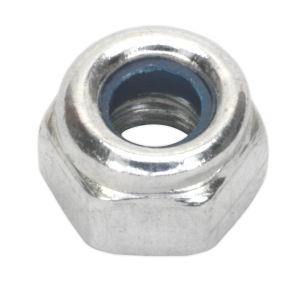 Sealey Zinc Plated Nylon Locknut M4, DIN 982 - Pack of 100 (NLN4)