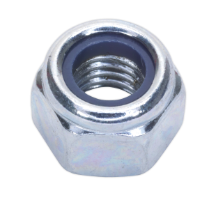 Sealey Zinc Plated Nylon Locknut M8, DIN 982 - Pack of 100 (NLN8)