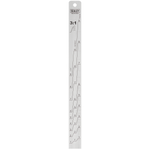 Sealey Aluminium Paint Measuring Stick 1:1/3:1 (PA07)