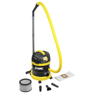 Sealey BuilderVac® Wet & Dry Vacuum Cleaner 15L Stainless Steel Drum M Class Filtration 110V (PC150BV110V)