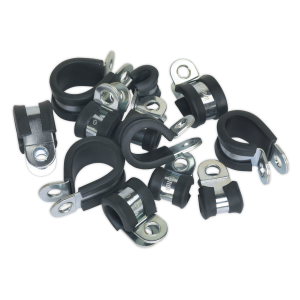 Sealey Rubber Lined P-Clip Assortment 60pc (PCJASS)