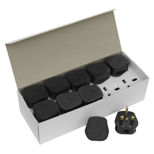 Sealey 13A Plug, Black - Pack of 20 (PL13/320)