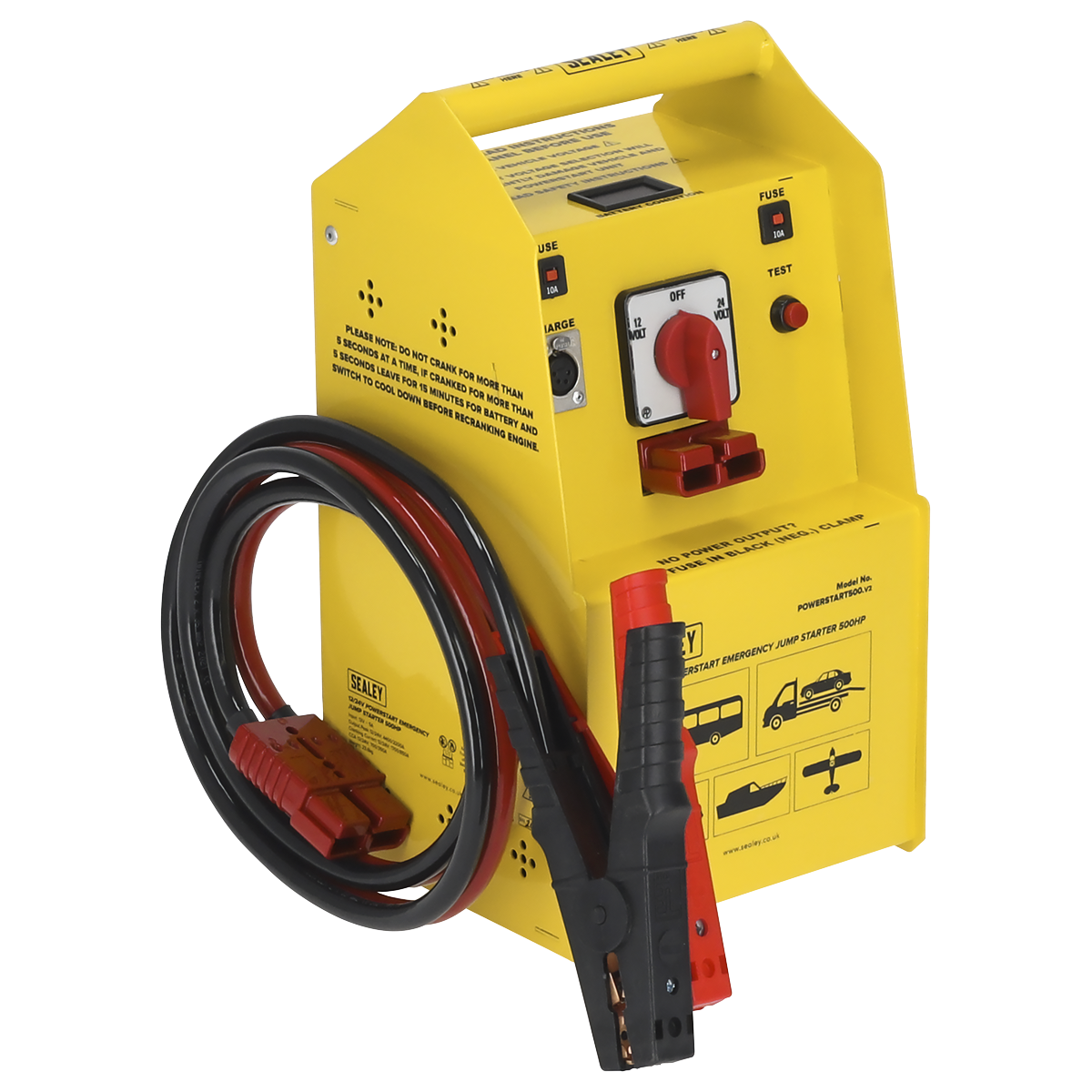 Sealey 12/24V Emergency Jump Starter 500hp Start (POWERSTART500)