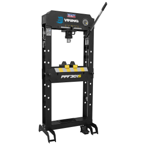 Sealey Viking Floor Type Air/Hydraulic Press with Sliding Ram and Foot Pedal 30 Tonne (PPF301S)