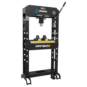 Sealey Viking Floor Type Air/Hydraulic Press with Sliding Ram and Foot Pedal 50 Tonne (PPF501S)