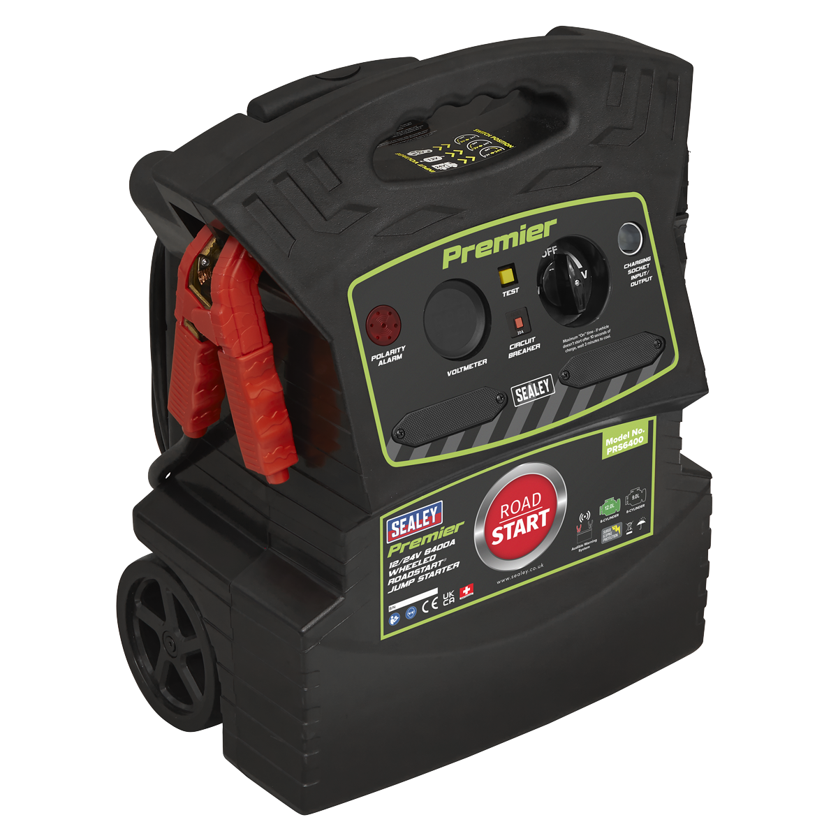 Sealey 12/24V Premier RoadStart® Jump Starter 6400A (PRS6400)