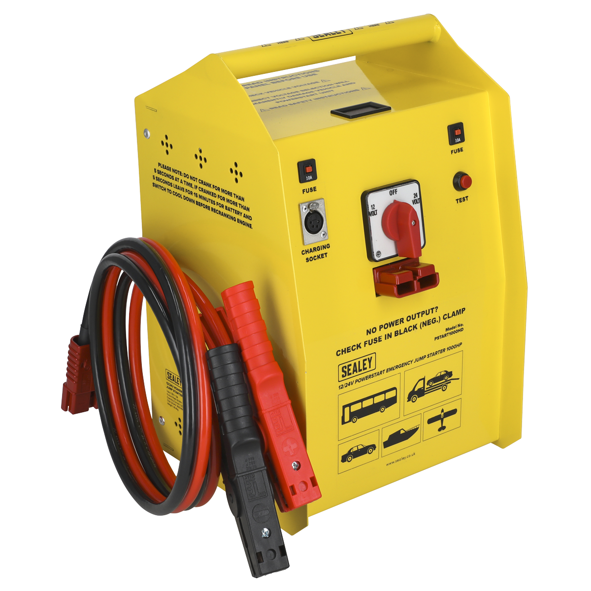 Sealey 12/24V Emergency Heavy-Duty Jump Starter 1000hp Start (PSTART1000HD)