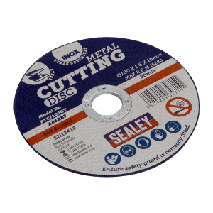 Sealey 100 x 1.6mm Cutting Disc 16mm Bore (PTC/100CT)