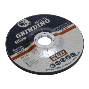 Sealey 125 x 6mm Grinding Disc 22mm Bore (PTC/125G)