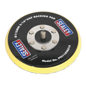 Sealey 115mm Backing Pad Hook-and-Loop 5/16"UNF (PTC115VA516)