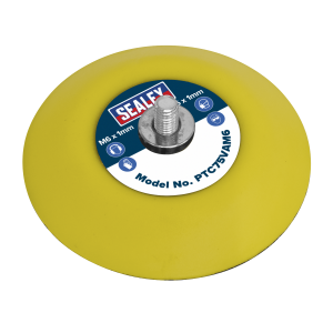 Sealey 71mm Hook-and-Loop Backing Pad M6 x 1mm (PTC75VAM6)