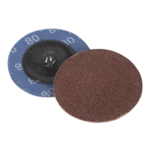 Sealey 50mm Quick Change Sanding Disc 80Grit - Pack of 10 (PTCQC5080)