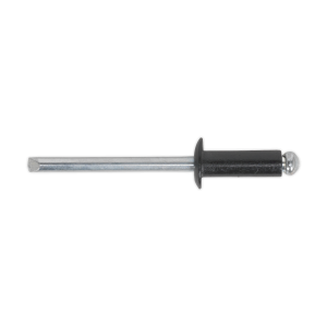 Sealey Aluminium Standard Flange Rivet 4.8 x 14mm, Black - Pack of 200 (RAB4814S)