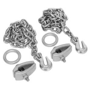 Sealey Chain Kit 2 x 2m Chains & 2 x Clamps (RE91/5/CK)