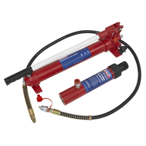 Sealey Snap Push Ram with Pump & Hose Assembly 10 Tonne (RE97.10-COMBO)