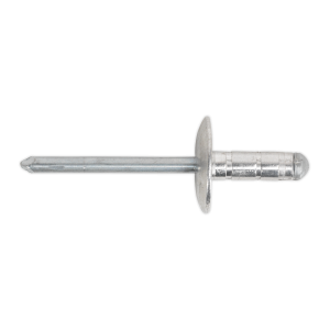 Sealey Aluminium Multi-Grip Large Flange Rivet 4.8 x 27mm - Pack of 100 (RM4827L)