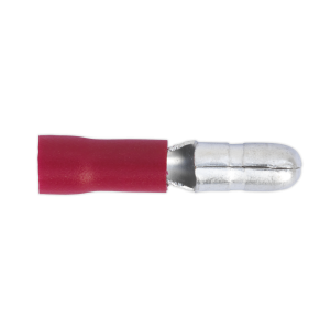 Sealey Male Bullet Terminal 4mm, Red - Pack of 100 (RT11)