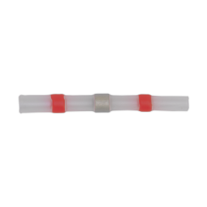 Sealey Heat Shrink Butt Connector Solder Terminal 22-18 AWG, Red - Pack of 25 (RTSSB25)