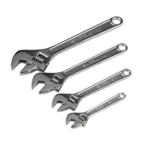 Sealey Siegen Adjustable Wrench Set 4pc (S0449)