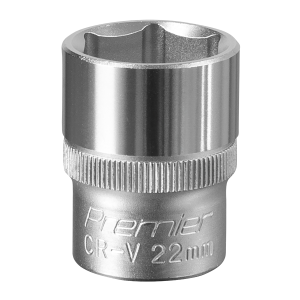 Sealey Premier Socket 1/2"Sq Drive 22mm (S1222)