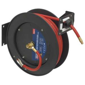 Sealey 15m Retractable Rubber Air Hose with Steel Reel 10mm ID (SA841)