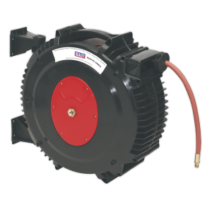 Sealey 15m Retractable Rubber Air Hose Reel 13mm ID (SA8812)