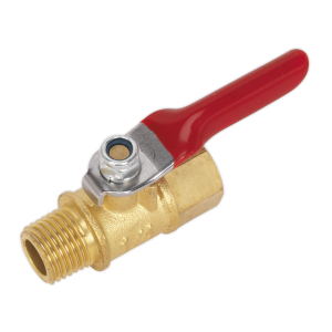 Sealey Lever Ball Valve 1/4"BSPT Male x 1/4"BSP Female (SA906)