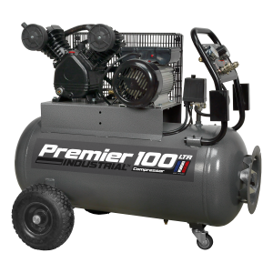 Sealey Premier 100L Belt Drive Air Compressor with Front Control Panel 3hp (SAC3103B)