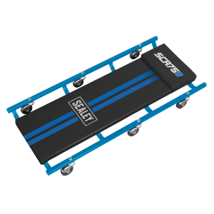 Sealey American-Style Deluxe Creeper 36" with Steel Frame & 6 Wheels - Blue (SCR75B)