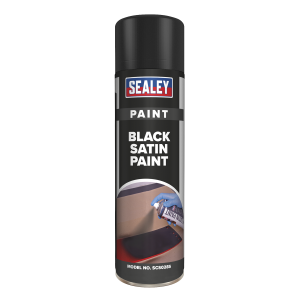 Sealey Satin Paint 500ml - Black (SCS028S)