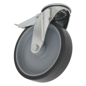 Sealey 100mm Castor Wheel with Bolt Hole & Total Lock (SCW2100SBLEM)