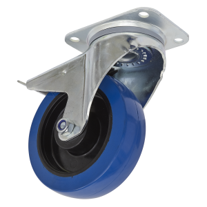 Sealey 160mm Castor Wheel with Swivel Plate & Total Lock (SCW3160SPL)
