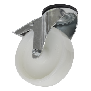 Sealey 125mm Castor Wheel with Swivel Bolt Hole & Total Lock (SCW4125SBL)
