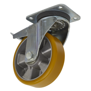 Sealey 160mm Castor Wheel with Swivel Plate & Total Lock (SCW5160SPL)