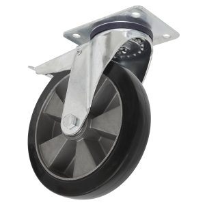 Sealey 200mm Castor Wheel with Swivel Plate & Total Lock (SCW5200SPLEM)
