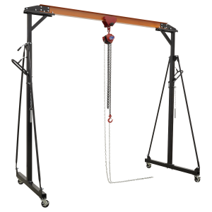 Sealey Portable Lifting Adjustable Gantry Frame 0.5 Tonne & Hoist Combo (SG500KIT)