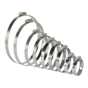 Sealey Zinc Plated Hose Clip Assortment 44-160mm 26pc (SHCS2)