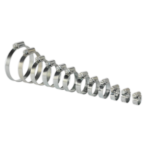 Sealey Zinc Plated Hose Clip Assortment 8-57mm 85pc (SHCS3)