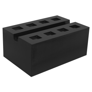 Sealey Slotted Rubber Support Block for Viking Jacking Beams 80mm (SJBEX.A03)