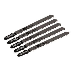 Sealey Jigsaw Blade for Hard Wood Downward Cut 100mm 10tpi - Pack of 5 (SJBT101BR)
