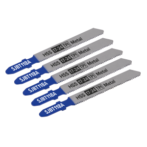 Sealey Jigsaw Blade for Metal 92mm 17-24tpi - Pack of 5 (SJBT118A)