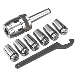 Sealey Mill Chuck Set MT2-M10 3-10mm (SM2503MCSET)