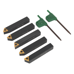 Sealey Indexable Lathe Turning Tool Set 10mm 5pc (SM3025CS1)