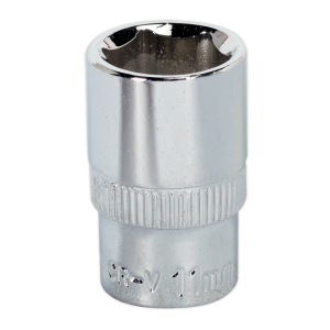 Sealey Premier Fully Polished Socket 1/4"Sq Drive 11mm (SP1411)