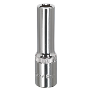 Sealey Premier Fully Polished Deep Socket 3/8"Sq Drive 8mm (SP3808D)
