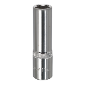 Sealey Premier Fully Polished Deep Socket 3/8"Sq Drive 11mm (SP3811D)