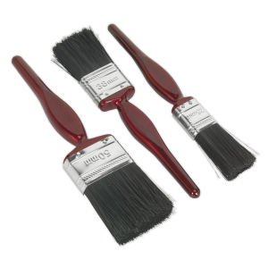 Sealey Pure Bristle Paint Brush Set 3pc (SPBS3)
