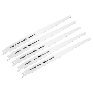 Sealey Reciprocating Saw Blade for Wood & Nails 230mm 6tpi - Pack of 5 (SRBR922DF)