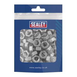 Sealey Stainless Steel Full Nut M8 x 1.25mm pitch, DIN 934 - Pack of 100 (SS8)